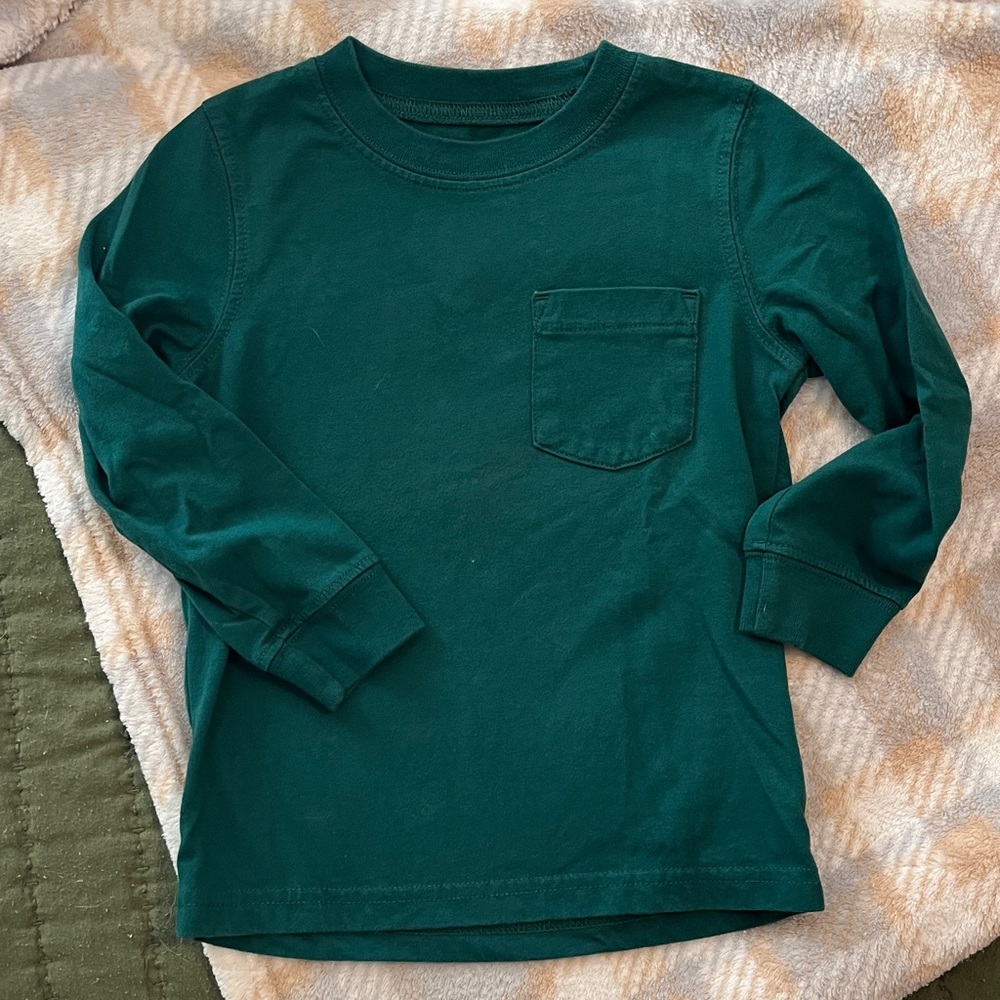 Carter's Teal Long Sleeve Shirt with Pocket